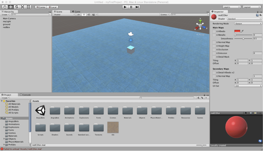 Familiar with Unity Part 5 Learn to Create Games