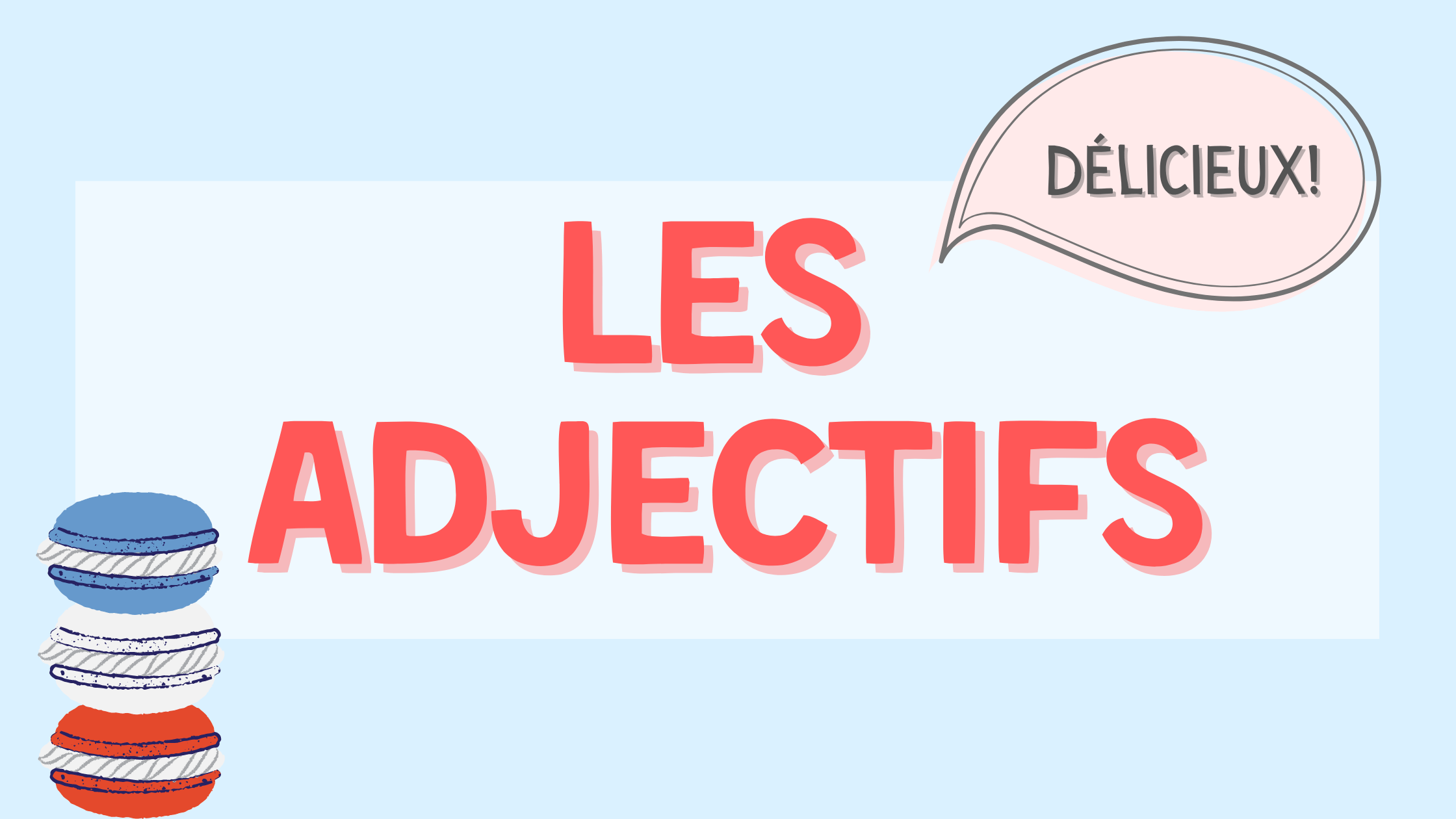French Adjectives A1 Easy French For Beginners