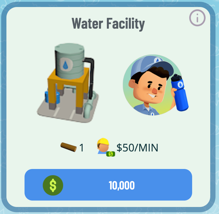 Water Facility Learn Town Star