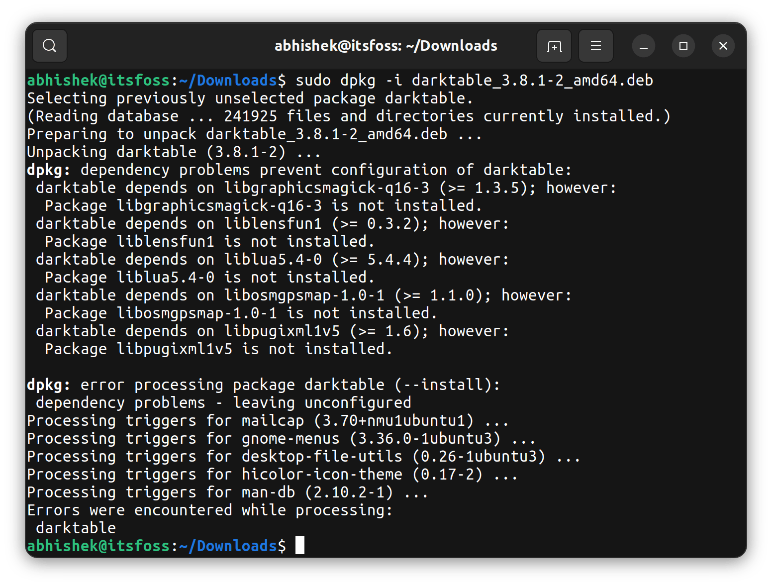 Install Deb Files With Dependencies in Ubuntu Command Line