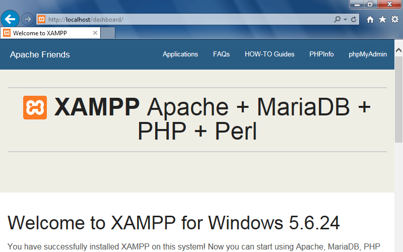Install XAMPP For An Offline Development Environment With Apache And