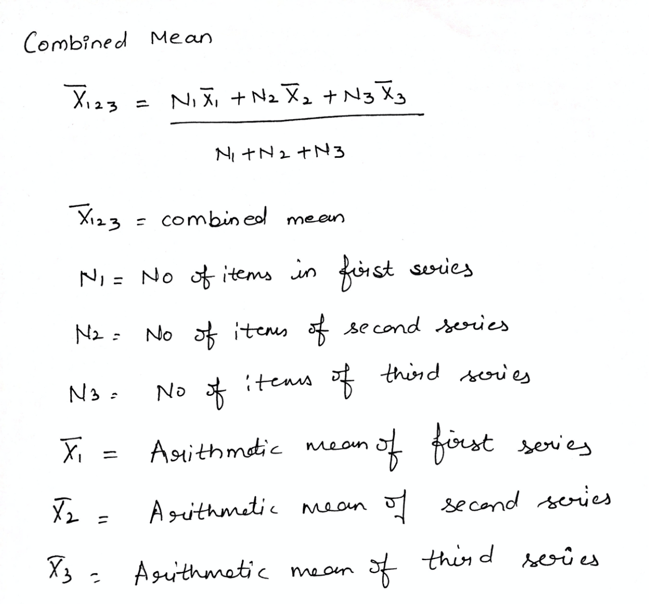 Calculating Combined Arithmetic Mean Learn with Anjali