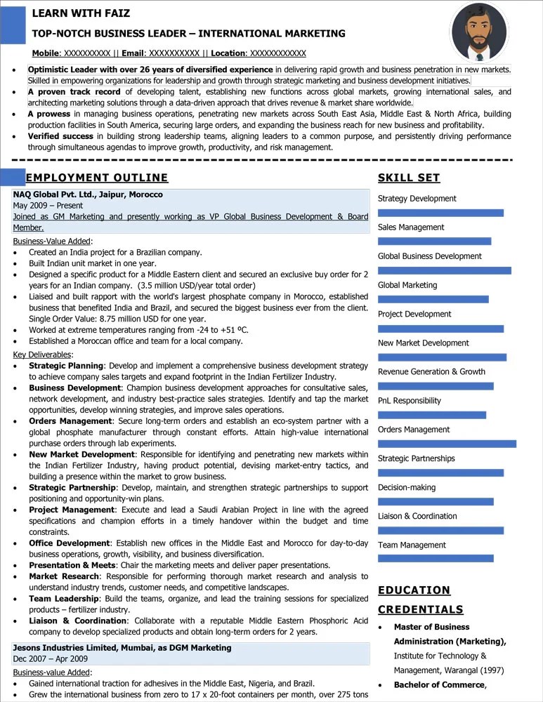 Dubai's 1 Resume Writing Service CV Writing Service LearnwithFaiz