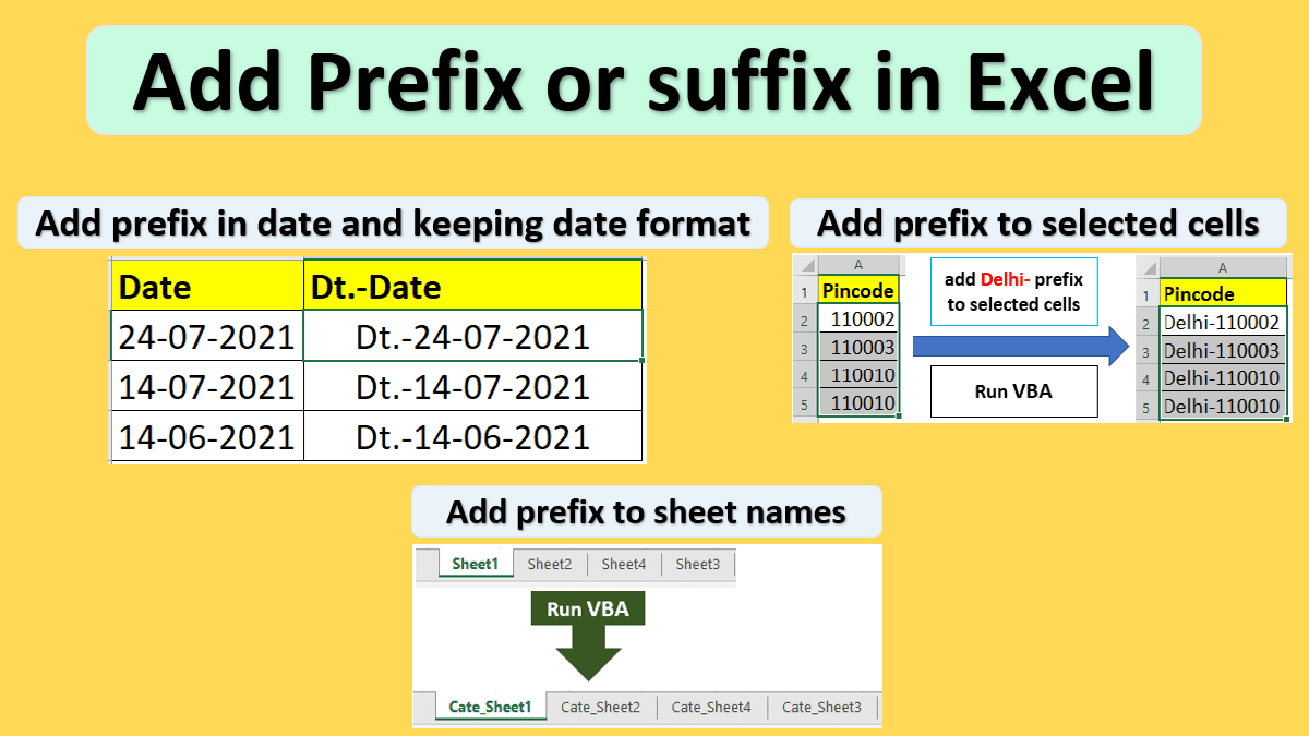 How to Add Prefix and Suffix in Excel ? LearnYouAndMe