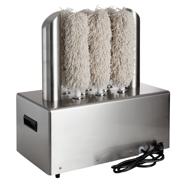 Noble Products Glass Genie Extra Large Commercial Eight Brush Electric Glass Polisher 120V