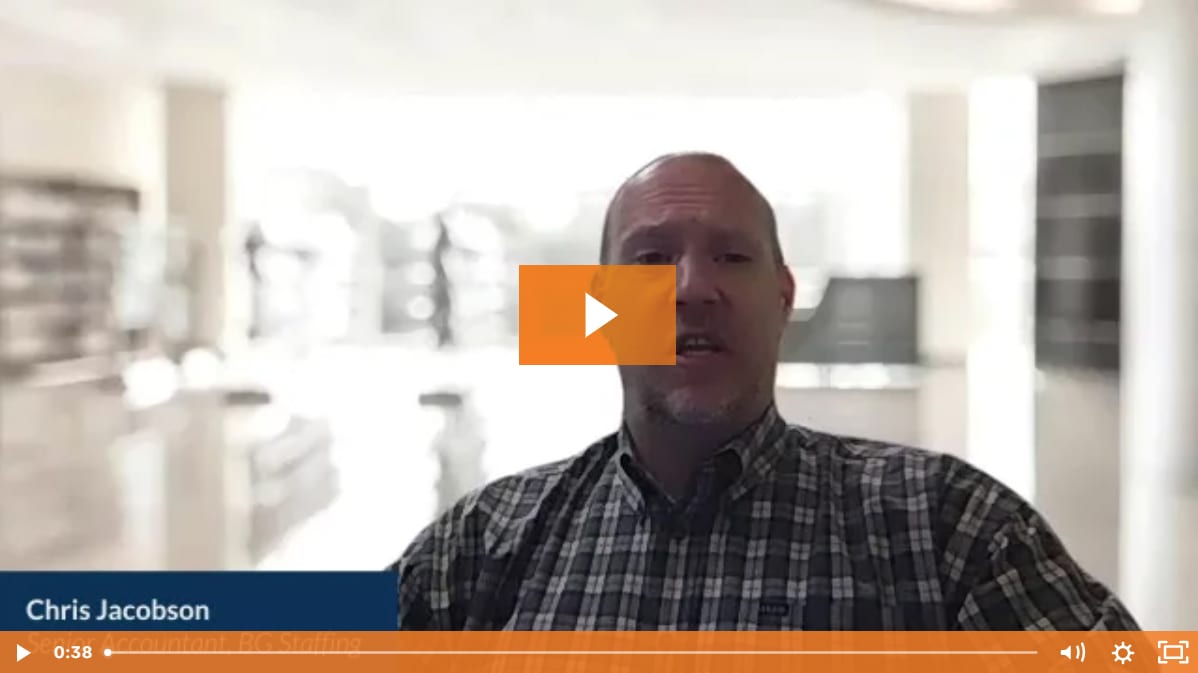 Customer Testimonial Video Chris Jacobson BG Staffing