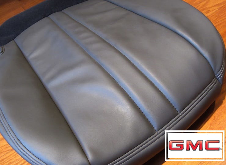 19972002 GMC Savana Van Replacement Vinyl Seat Cover Passenger Side Bottom, Dark Gray