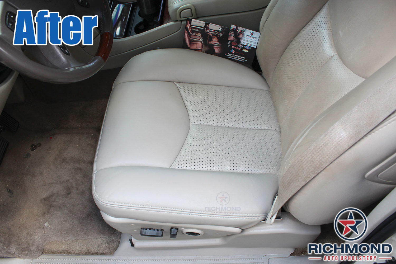 19982004 Cadillac Seville STS Perforated Leather Seat Cover Passenger