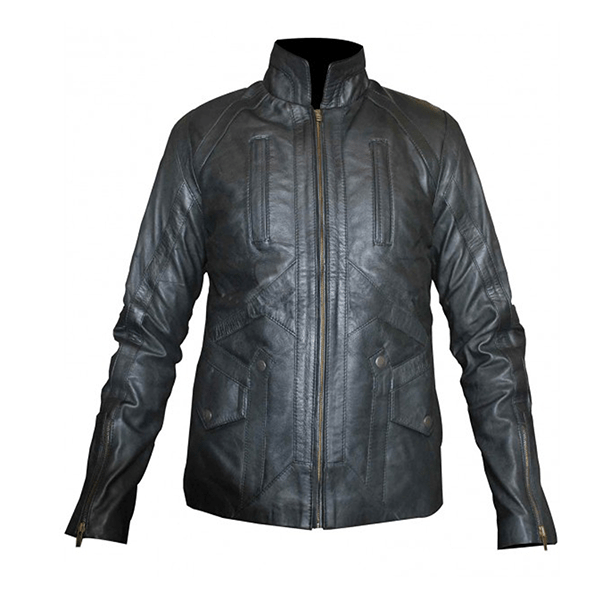 UAE National Day Black Leather Jacket Leatheriza