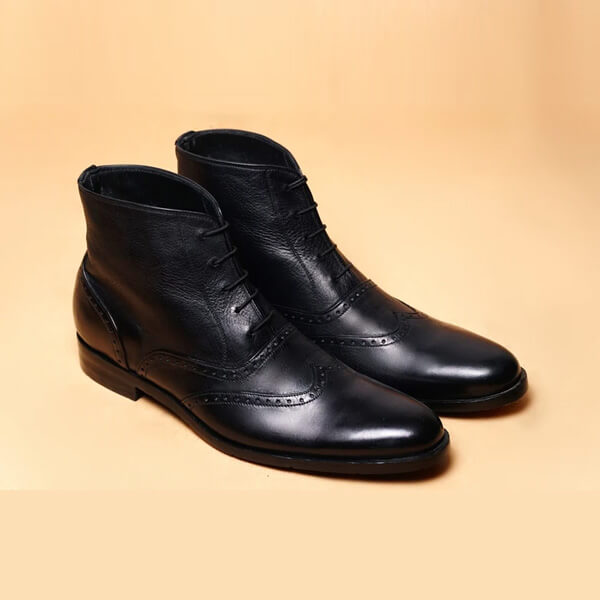 Black Leather Boots For Men Handmade Leather Boots Leatheriza