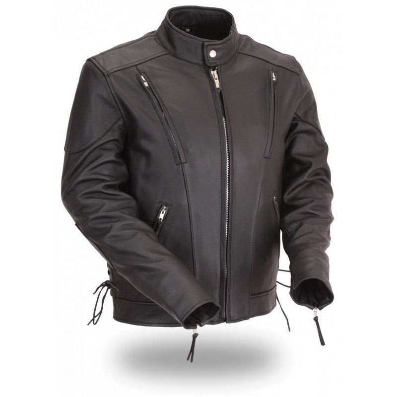 VENTED Cruiser Leather Jacket 1010 Leather King & KingsPowerSports