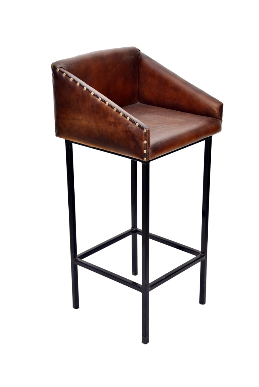 Bar Chair Leather Riza