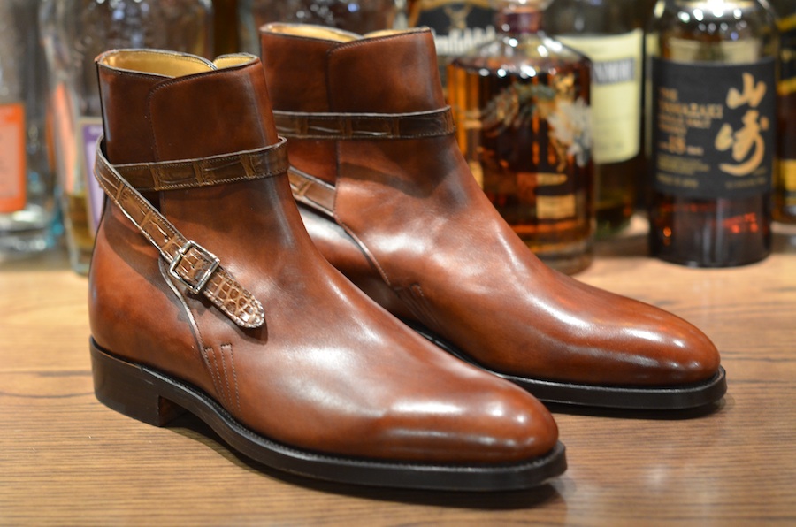 John Lobb Jodhpur Boot w/Croco Strap (LSW) Leather SoulLeather Soul