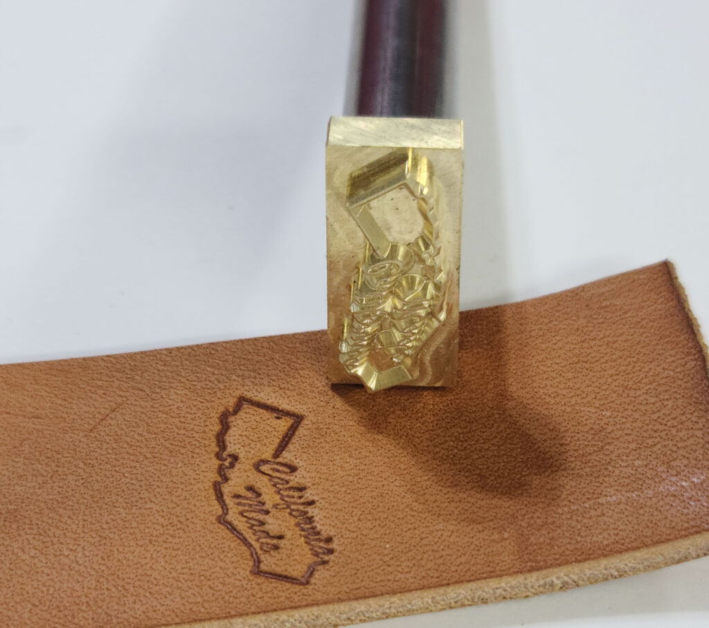 California Made Stamp Leather Stamp Maker