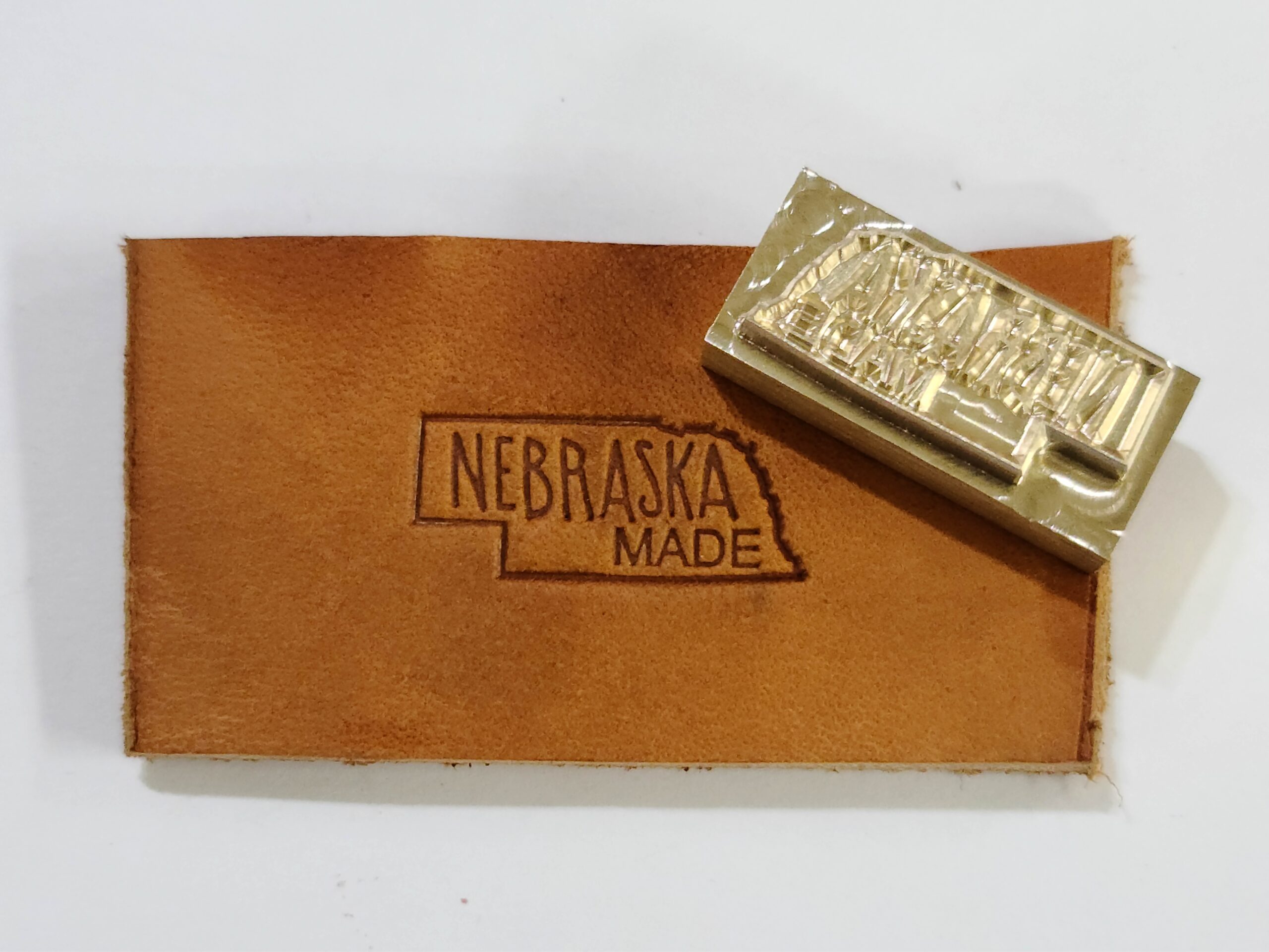 Nebraska Made Stamp Leather Stamp Maker