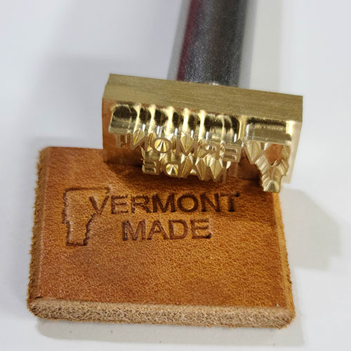 Vermont Made Stamp Leather Stamp Maker