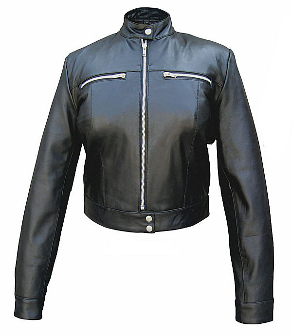 Womens Lambskin Leather Riding Jacket WLSJ47 Leather Supreme