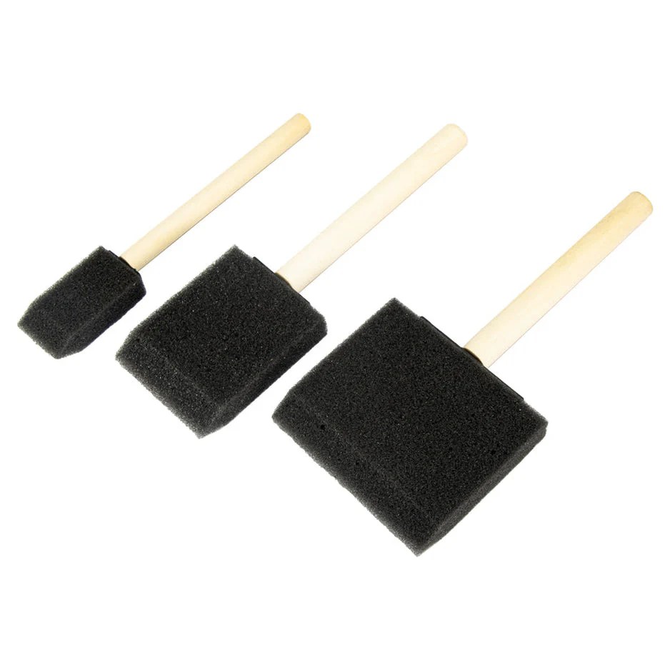 Foam Brushes 9pc Variety Pack Hand and Sew Leather