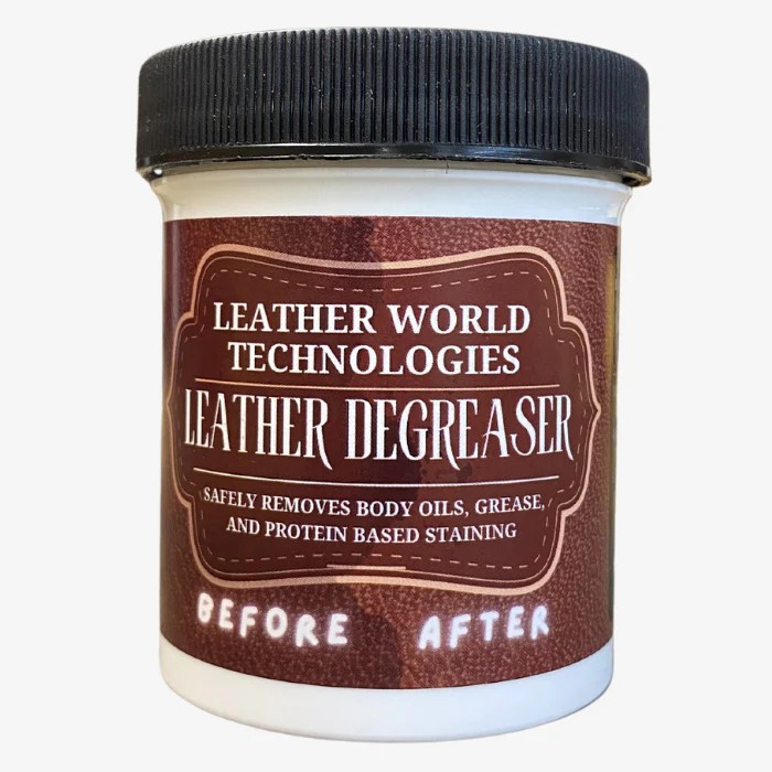 Leather Degreaser for Body Oils, Head, ArmRest Stain Removal Leather