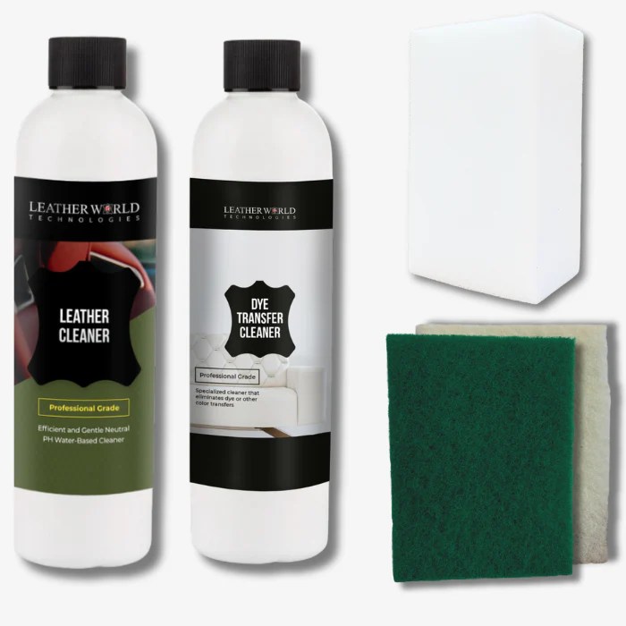 Leather Vinyl Ink Removal and Dye Transfer Cleaning Kit Removes Ink