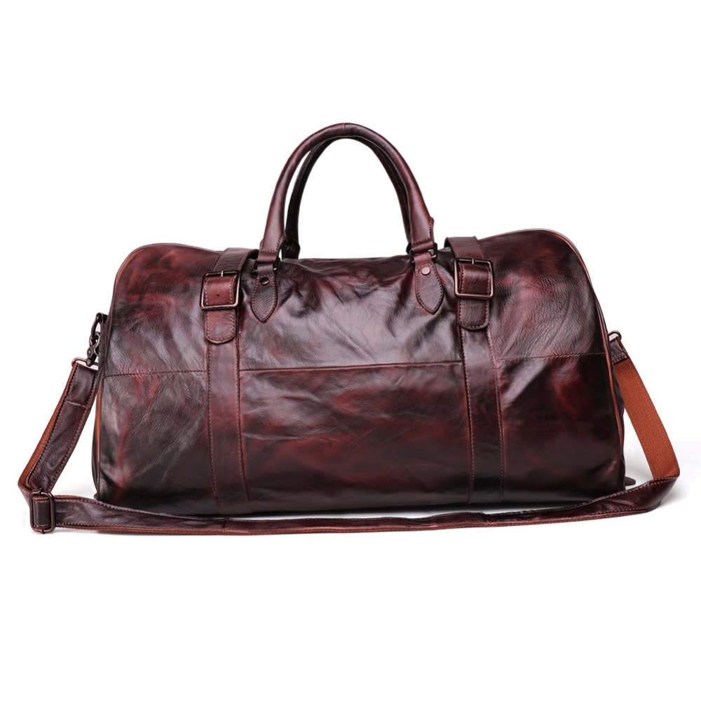 Premium Genuine Leather Travel Bag for Men Leatherya