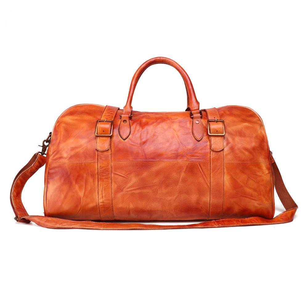 Premium Genuine Leather Travel Bag for Men Leatherya