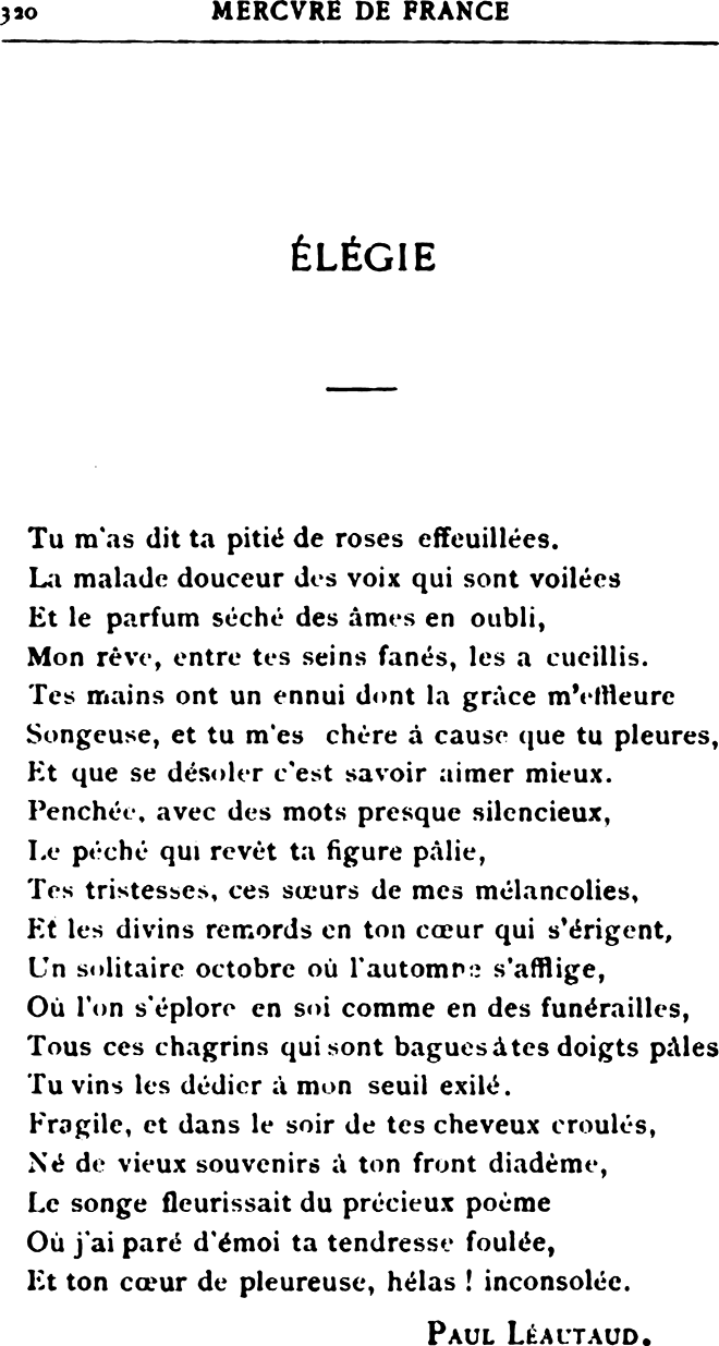 Les textes de jeunesse (18951900) Léautaud