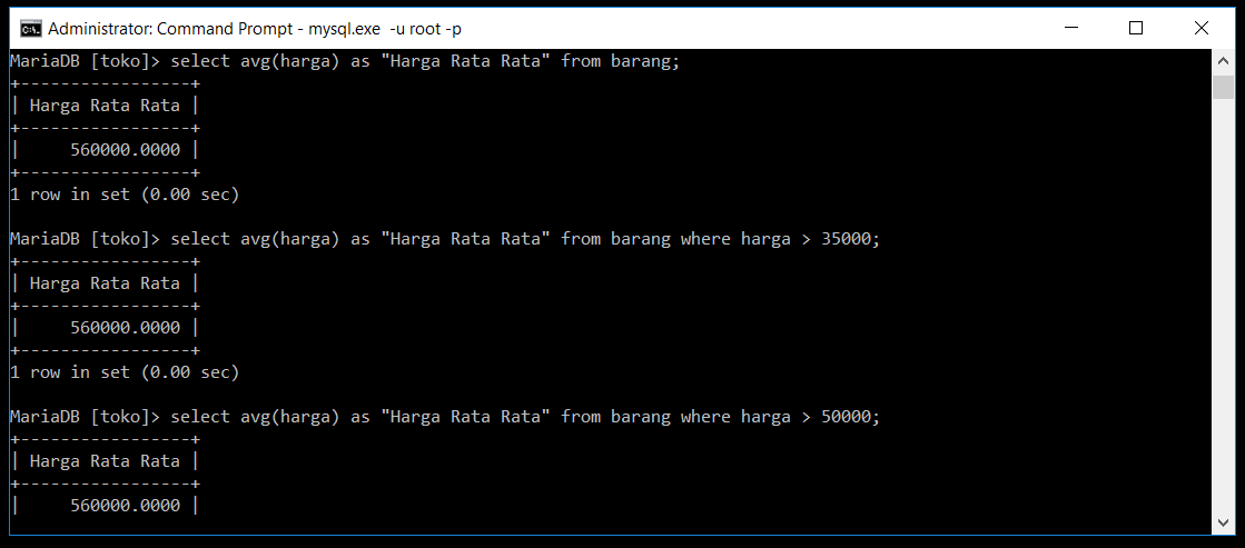 Fungsi Average Di Database MySQL Lebak Cyber