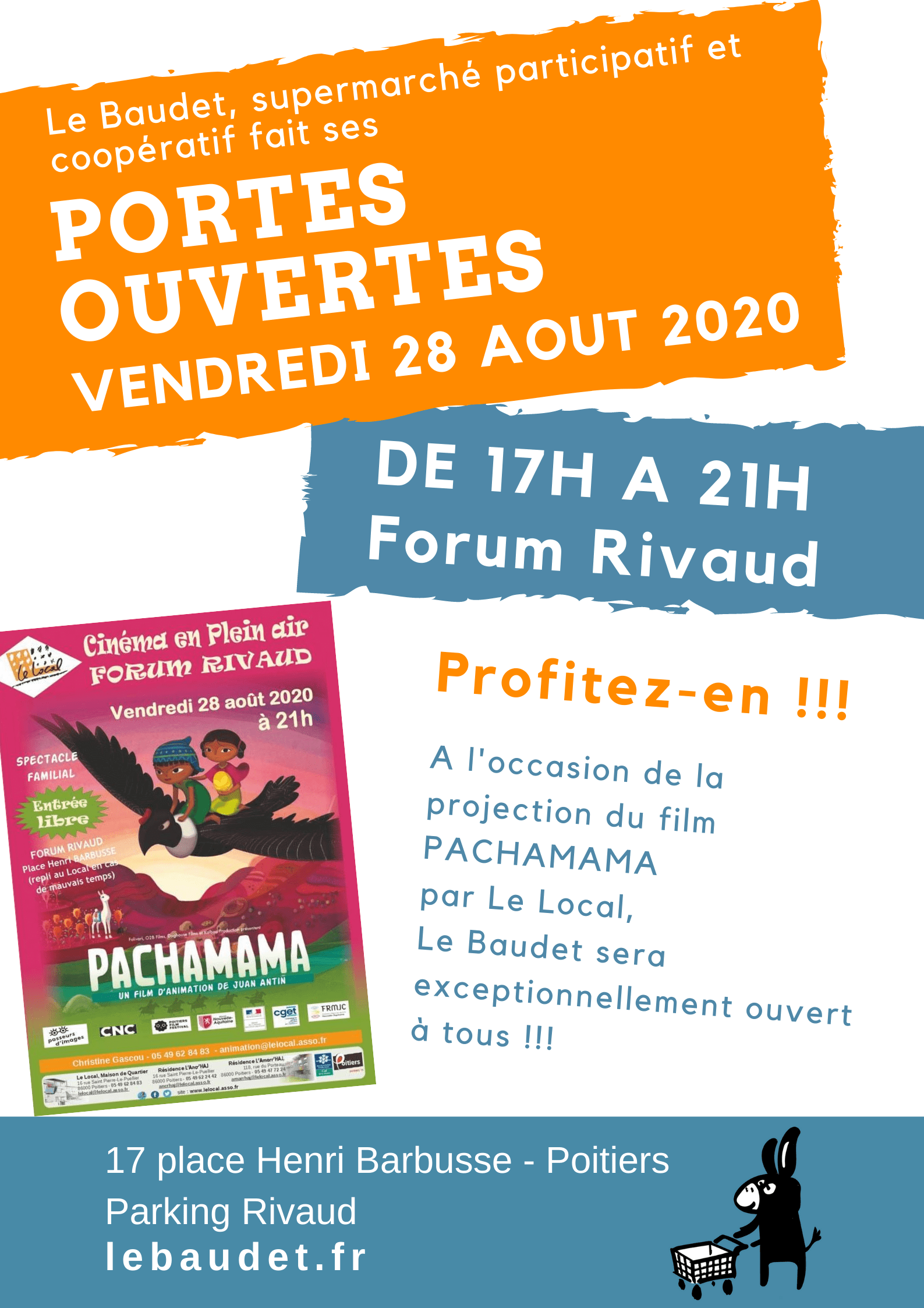 Soirée Portes Ouvertes vendredi 28 août Le Baudet Supermarché