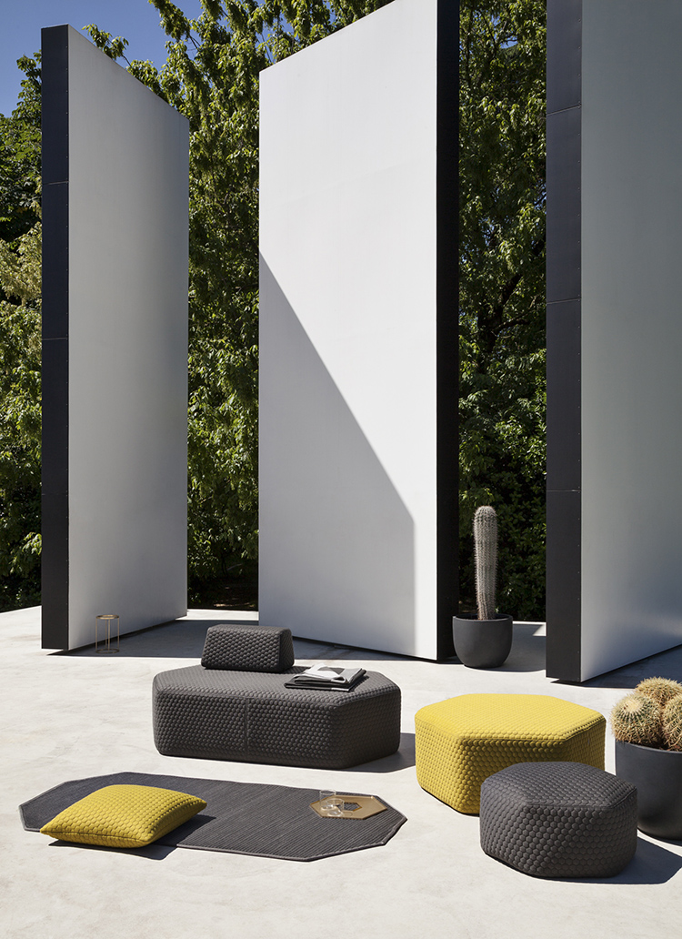 Hexagon Outdoor Stool & Poufs Lebello Outdoor Furniture