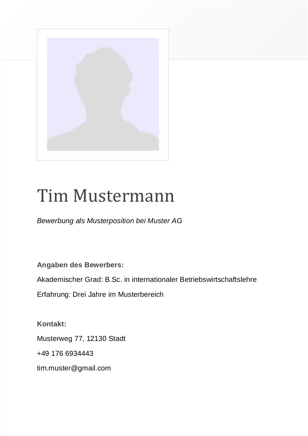 Bewerbungsmuster Sachbearbeiter Lebenslauf Designs
