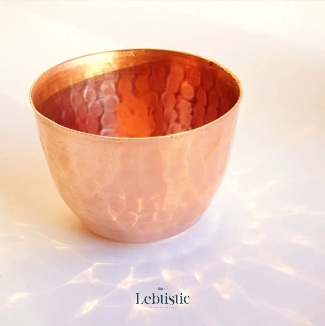 Coffee Cup Rose gold Copper Hammered (Lot of 2) Lebtistic