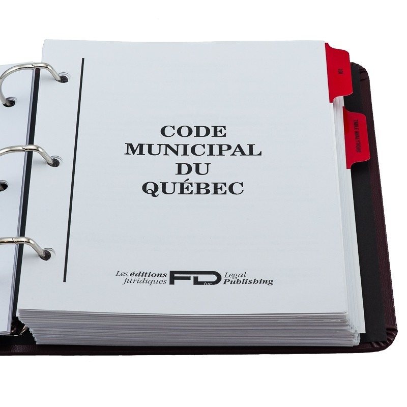 Code municipal du Québec Services en ligne Le Code Ducharme