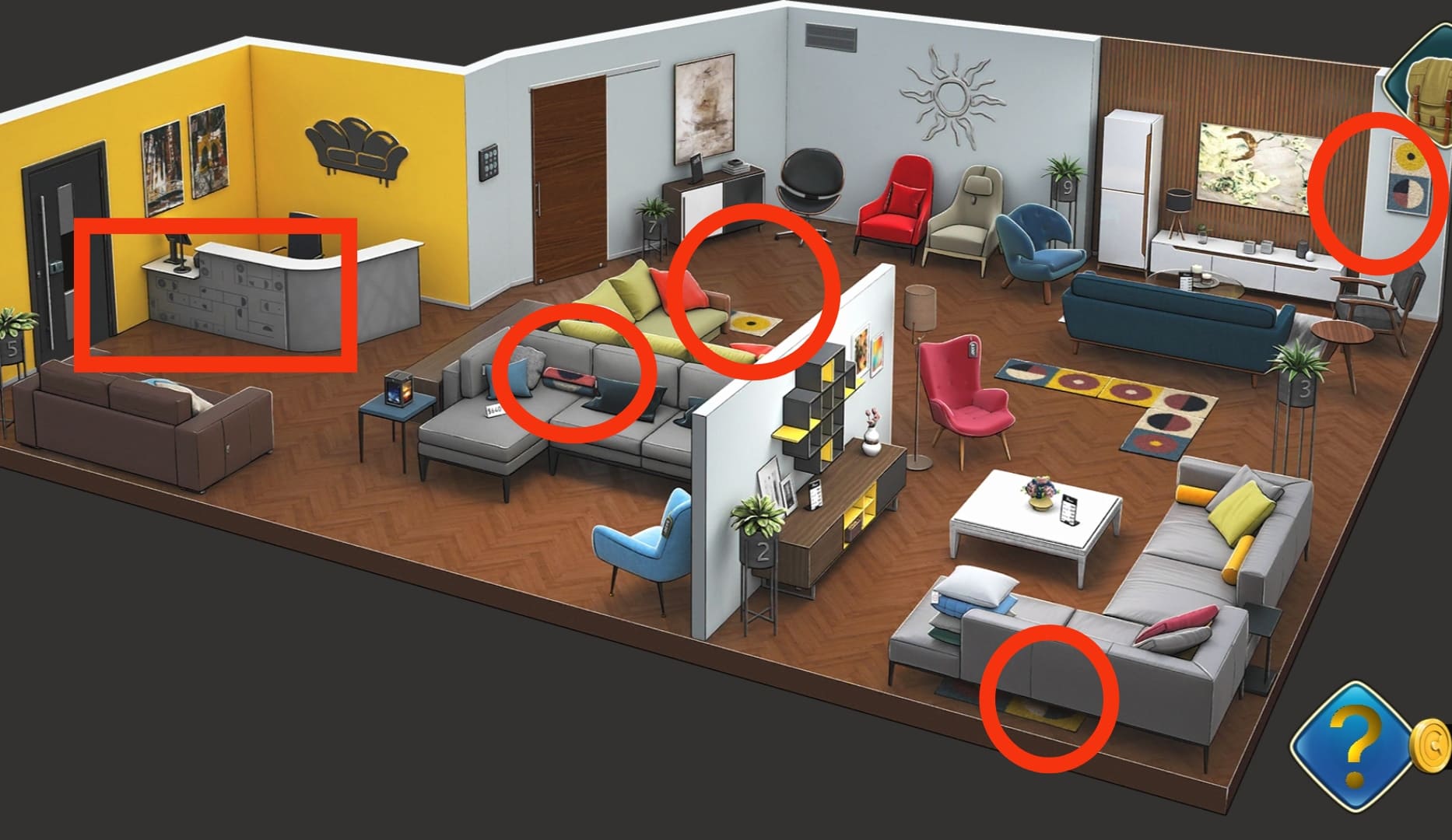 Solutions Rooms And Exits niveau 9 Magasin d’ameublement