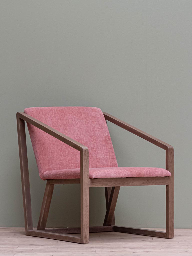 Fauteuil Chehoma rose Le Comptoir de la Déco
