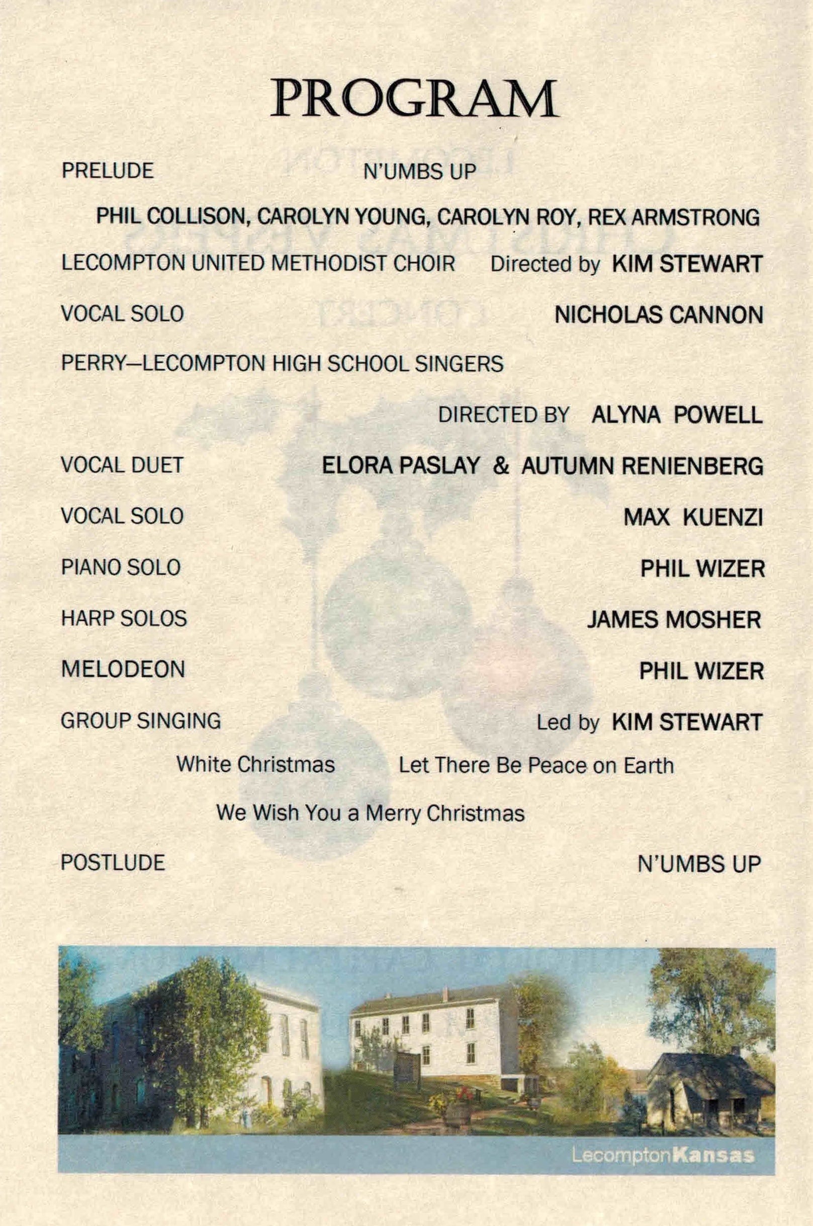 Traditional Christmas Vespers 2015 Kansas