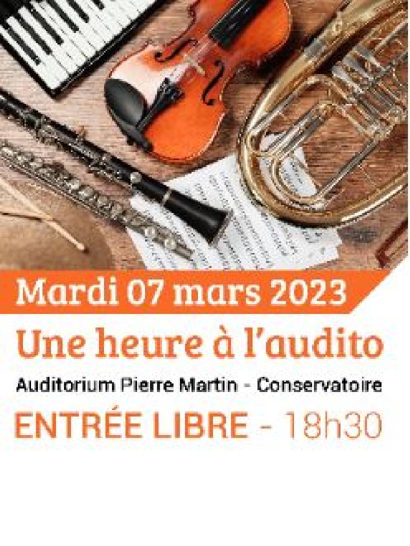 AUDITION UNE HEURE À L'AUDITO Pontarlier Conservatoire Elie