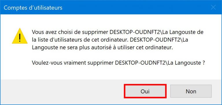 Windows 10 supprimer un compte utilisateur (6 méthodes