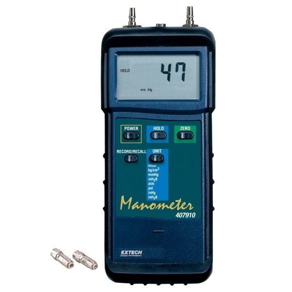 Extech 407910 Heavy Duty Differential Pressure Manometer (29psi) Leda
