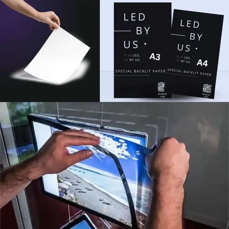 Backlit Paper For LED Displays LED BY US