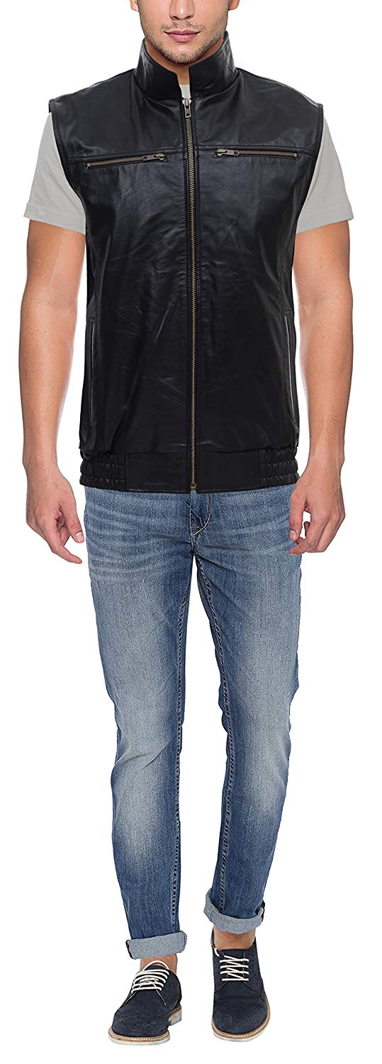Pure Leather Half Jacket at affordable wholesale bulk price discounted rate