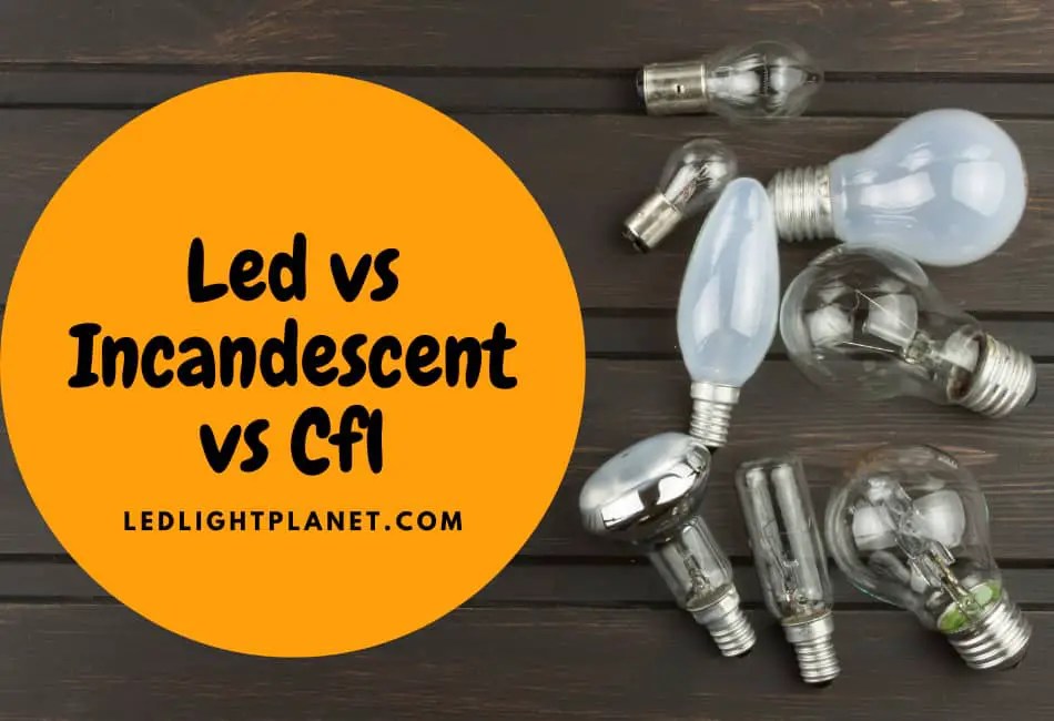 LED vs. Incandescent vs. CFL Which Lighting Option is Best for You