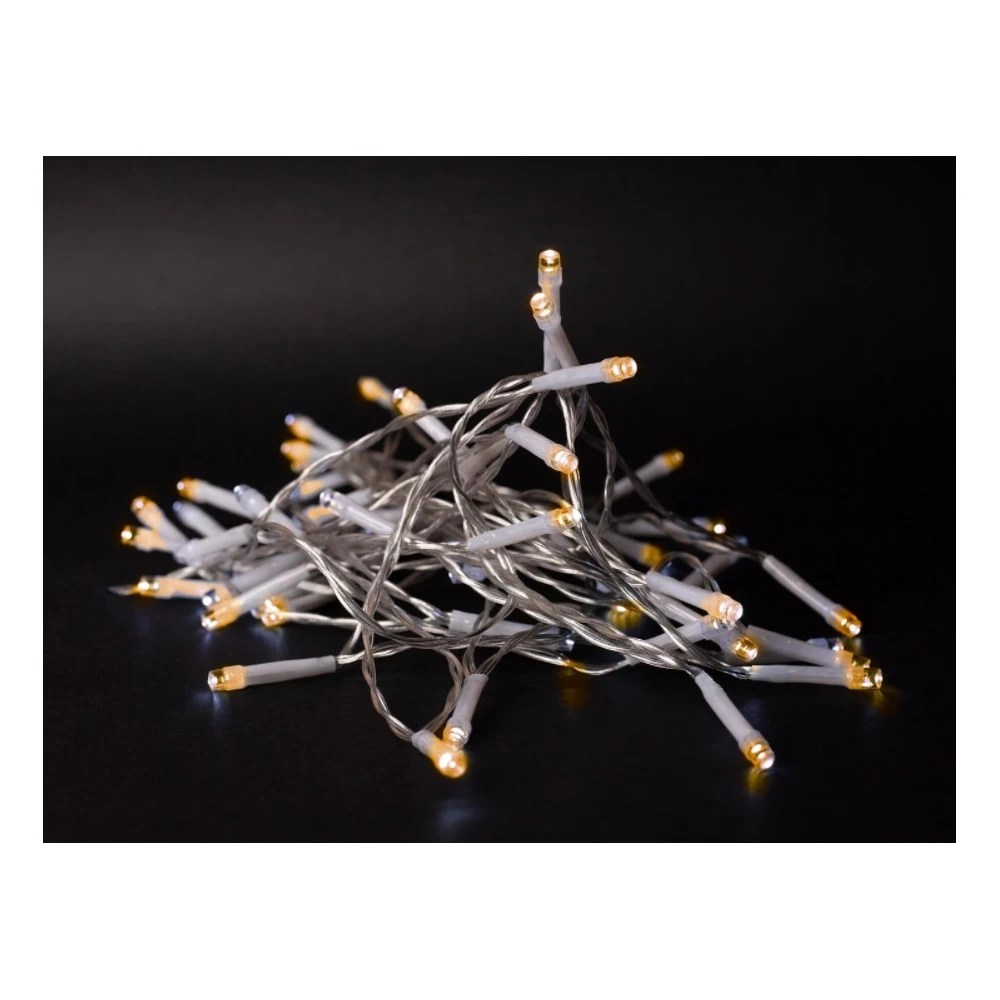 1 meter LED julelysslynge – Batteri, 10 LED, varm hvit 1 meter LED julelysslynge – Batteri, 10 LED, varm hvit