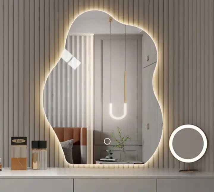 LED Dressing Table Mirror with Lights Dimmable Touch Control Vanity