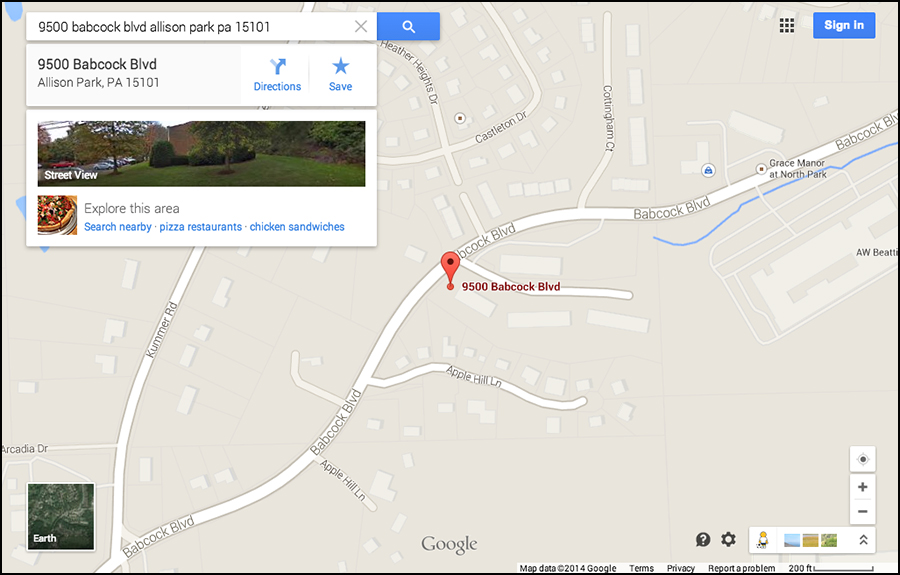 LeDonne Properties Durham Court Apartments Location