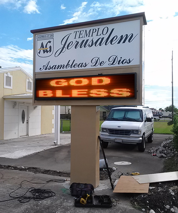 Low Cost LED Signs Graphix signs Houston