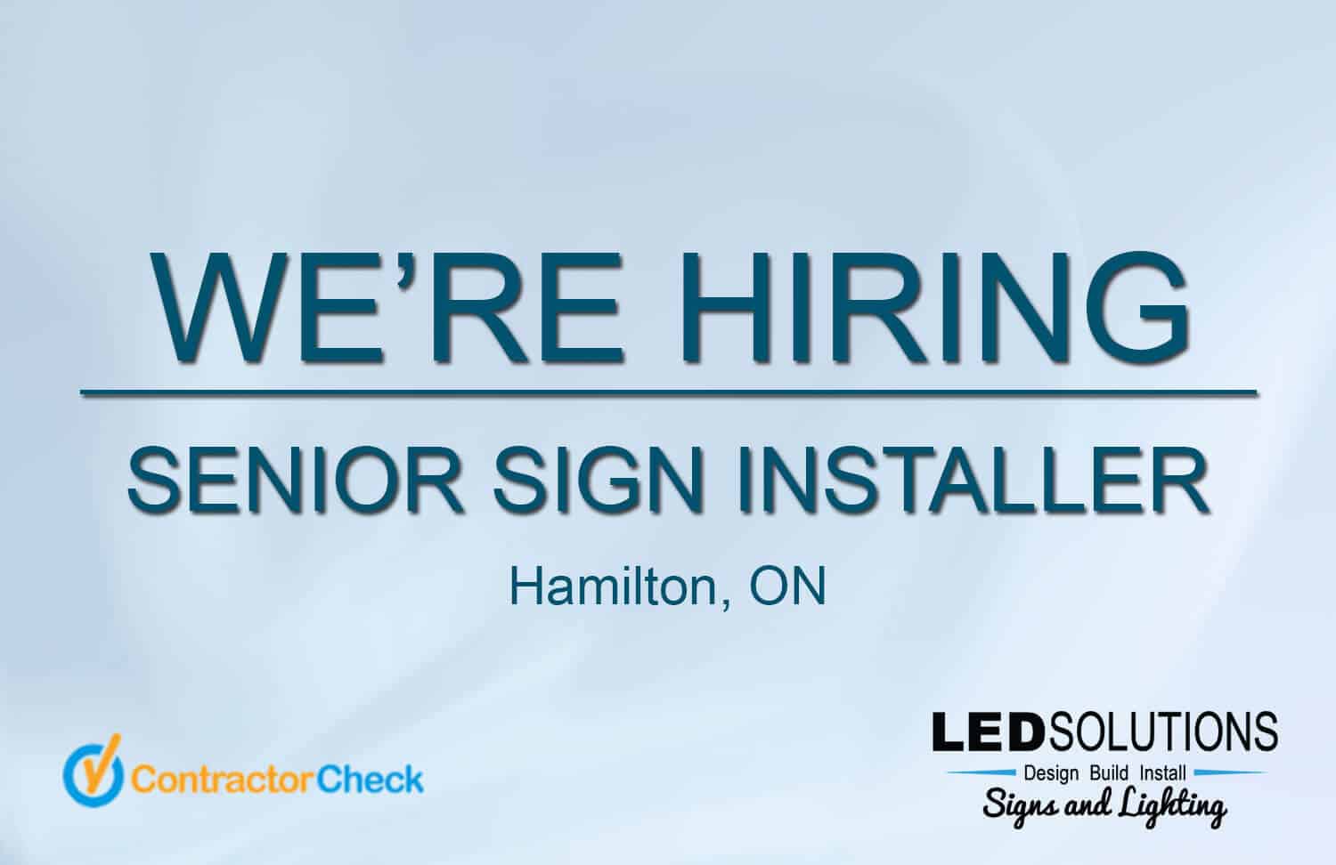 Senior Sign Installer