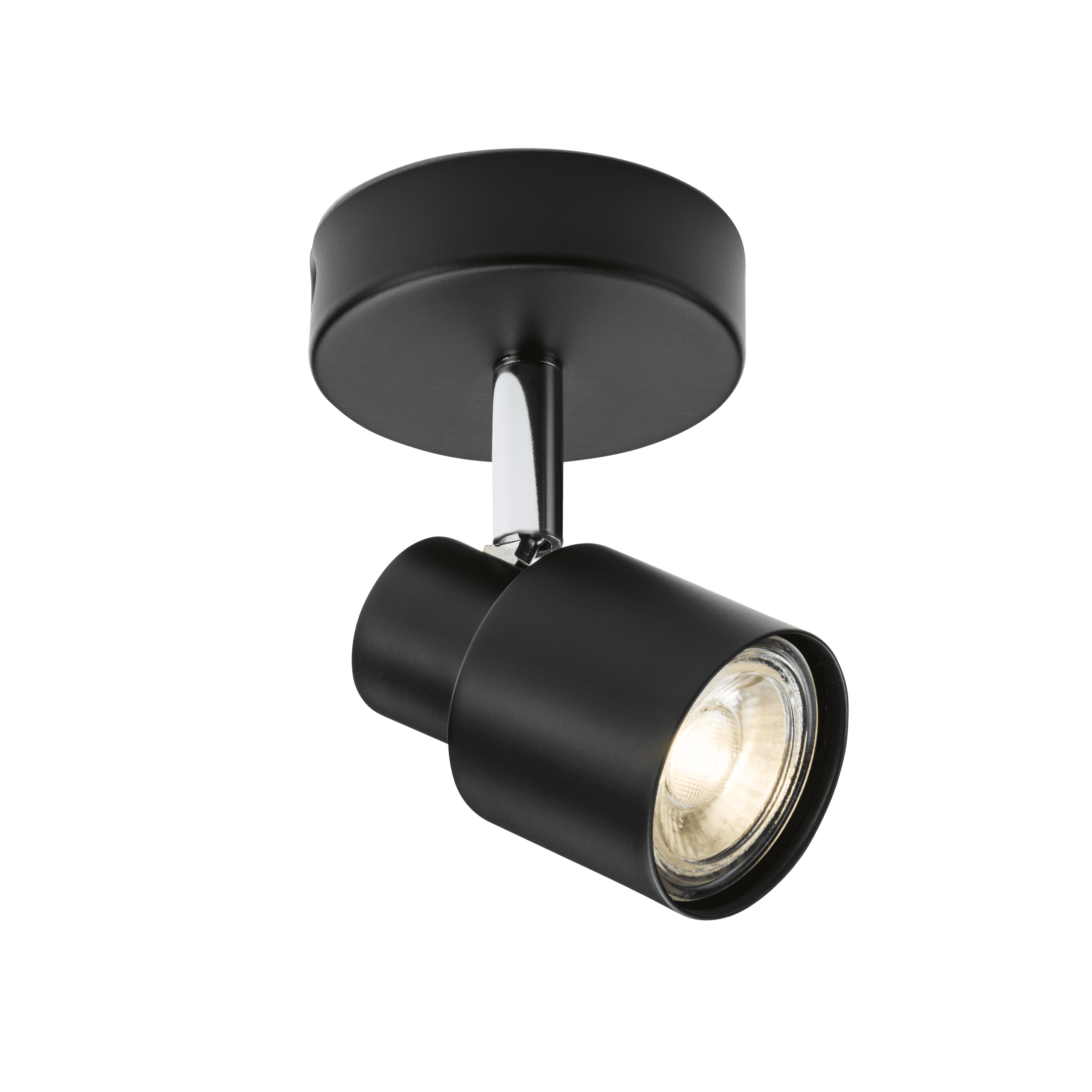 230V GU10 Single Spotlight Matt Black LED Switchover UK 2023