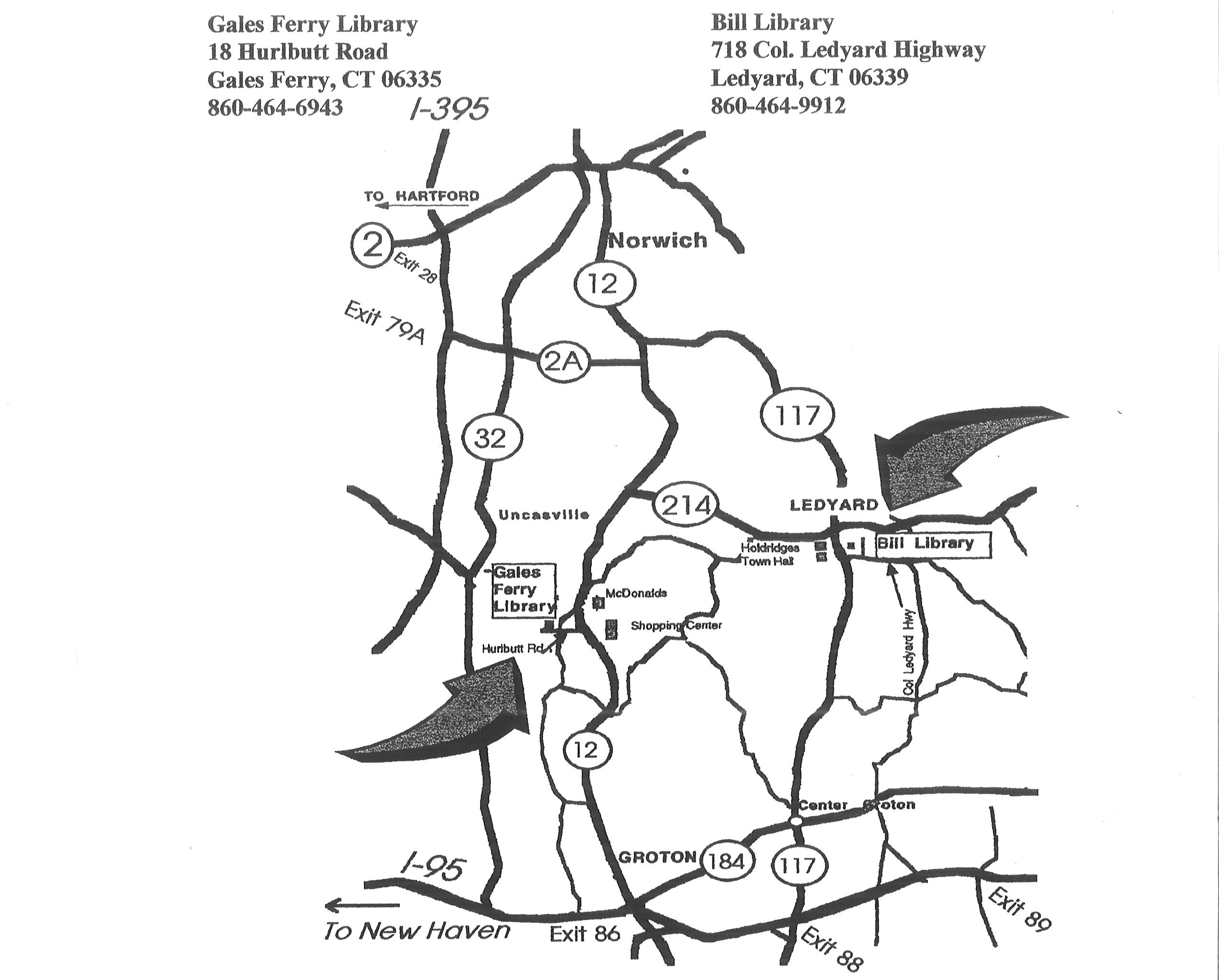Library Directions Ledyard Public Library