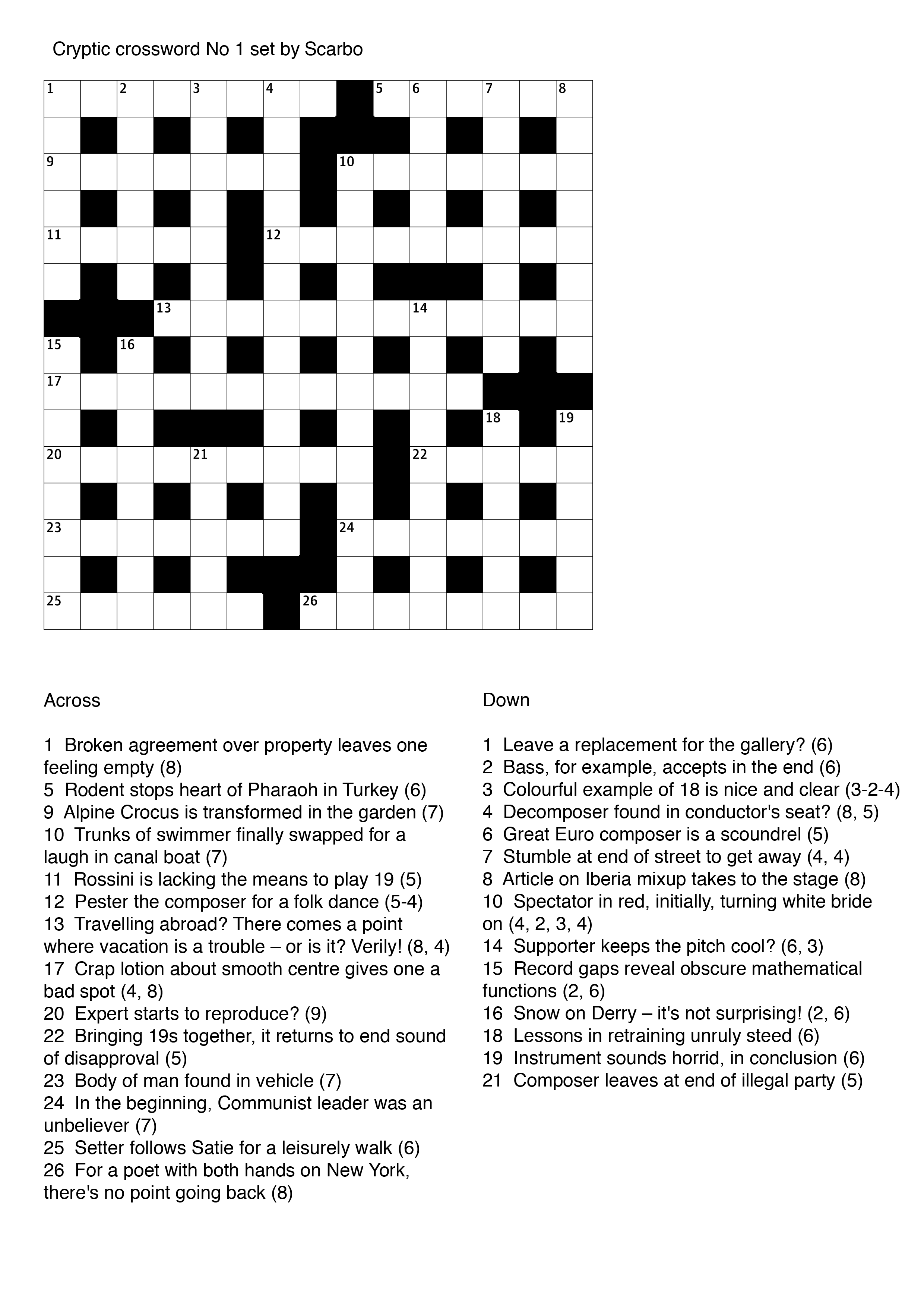 Cryptic Crosswords Lee Westwood